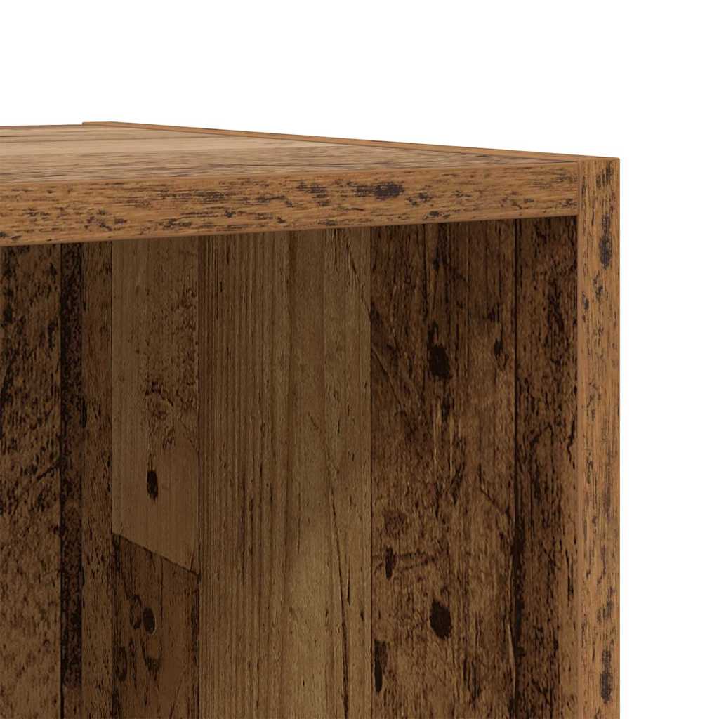 vidaXL TV Cabinet Set 2 pcs Old Wood 37 x 35 x 37.5 cm Engineered Wood