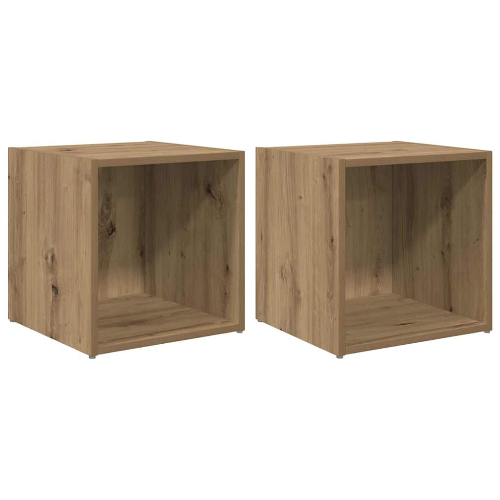 vidaXL TV Cabinet Set 2 pcs Artisan Oak Engineered Wood