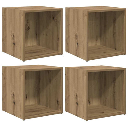 vidaXL TV Cabinet Set 4 pcs Artisan Oak Engineered Wood