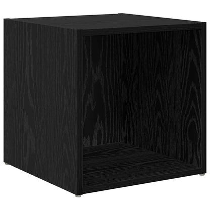 vidaXL TV Cabinet Set 2 pcs 37 x 35 x 37.5 cm Black Engineered Wood