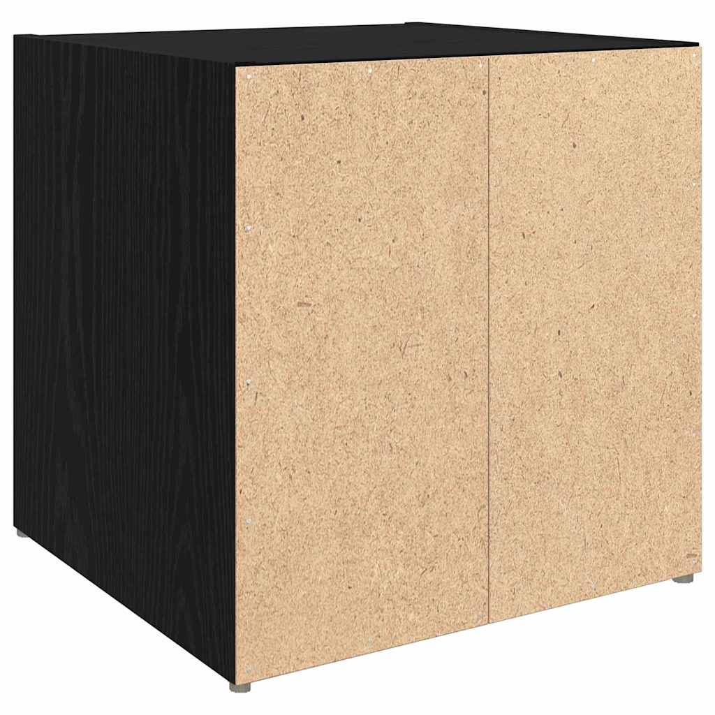 vidaXL TV Cabinet Set 2 pcs 37 x 35 x 37.5 cm Black Engineered Wood