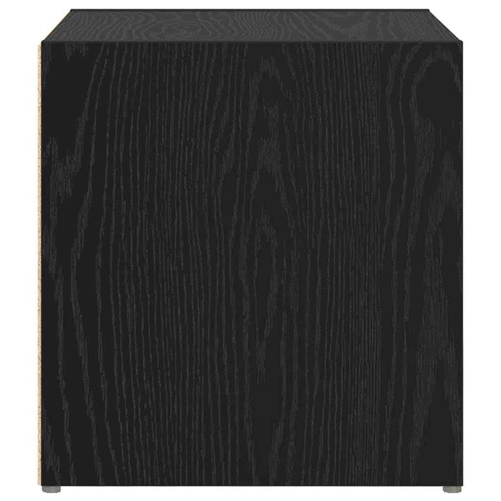 vidaXL TV Cabinet Set 2 pcs 37 x 35 x 37.5 cm Black Engineered Wood