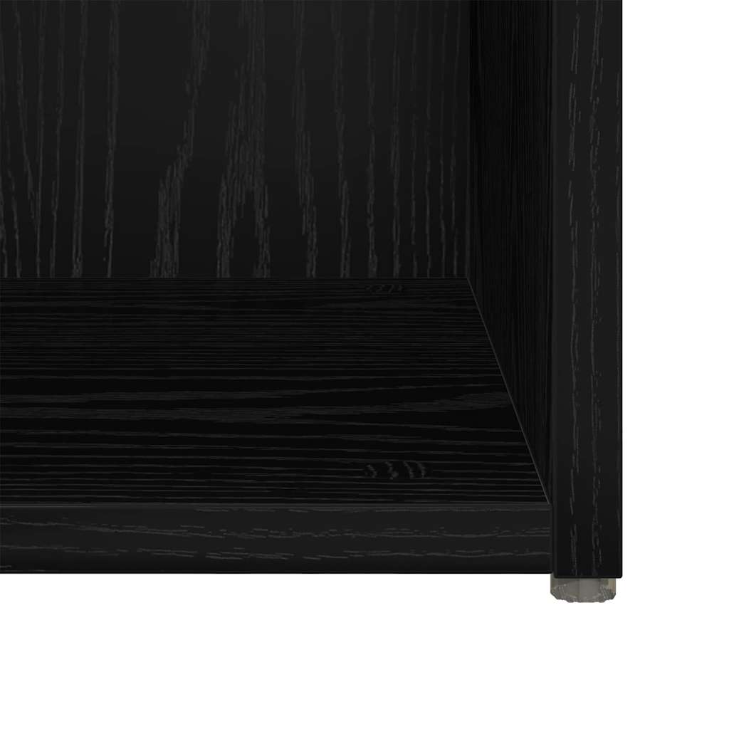 vidaXL TV Cabinet Set 4 pcs Black 37 x 35 x 37.5 cm Engineered Wood