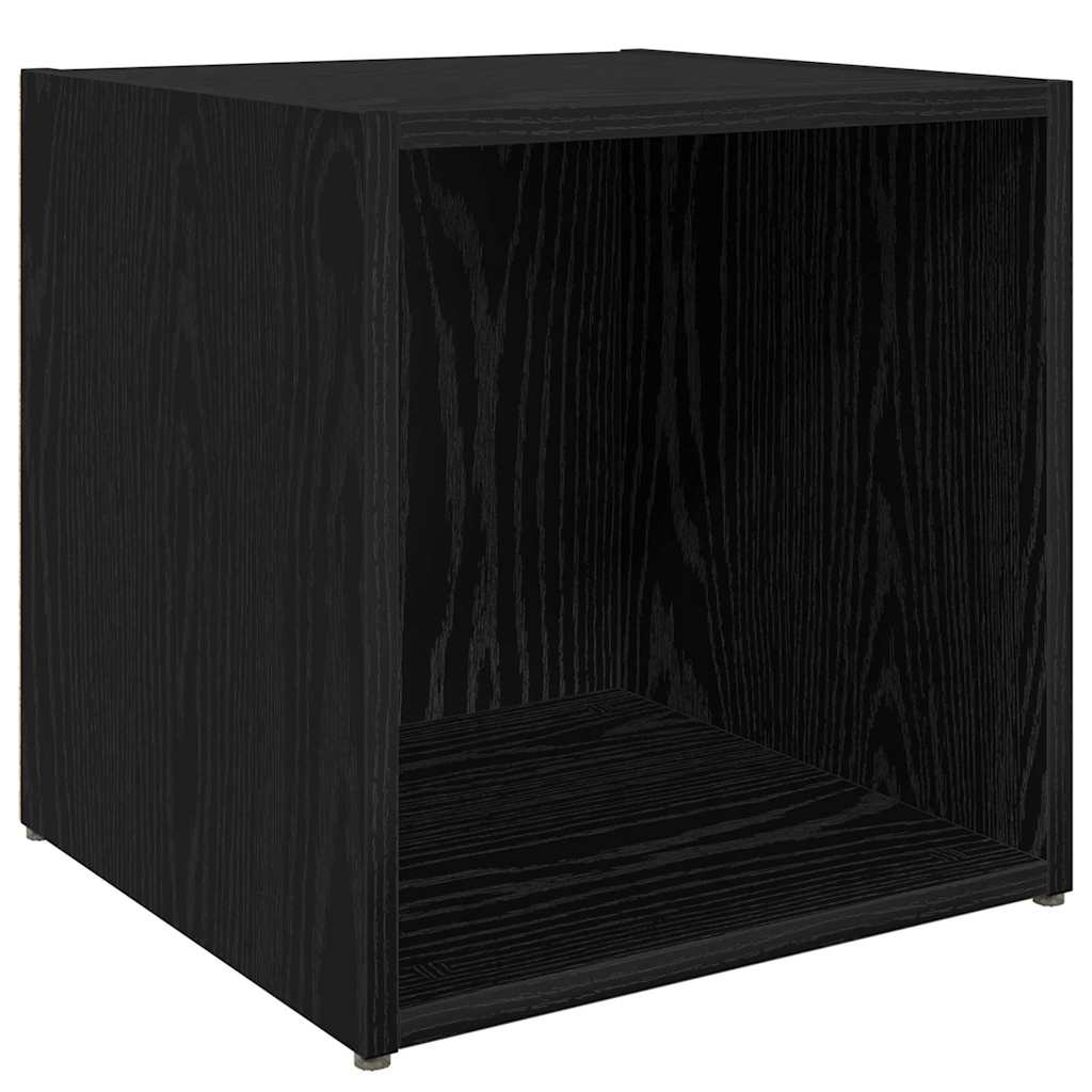 vidaXL TV Cabinet Set 4 pcs Black 37 x 35 x 37.5 cm Engineered Wood