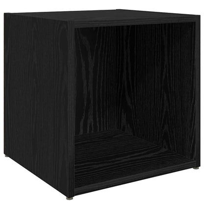 vidaXL TV Cabinet Set 4 pcs Black 37 x 35 x 37.5 cm Engineered Wood