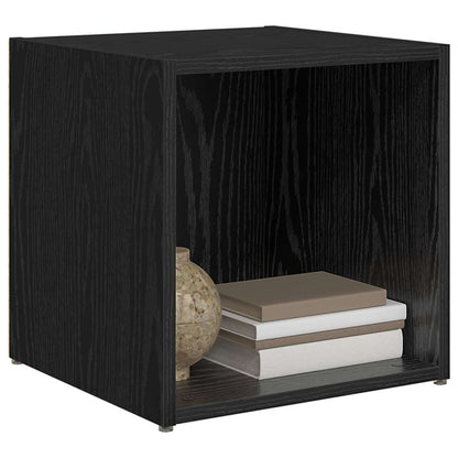 vidaXL TV Cabinet Set 4 pcs Black 37 x 35 x 37.5 cm Engineered Wood