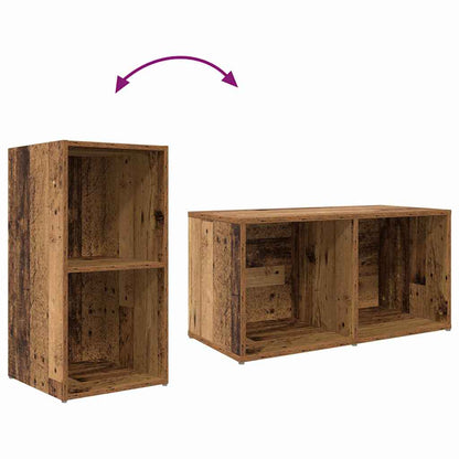 vidaXL TV Cabinet Set Brown 72 x 35 x 37 cm Engineered Wood