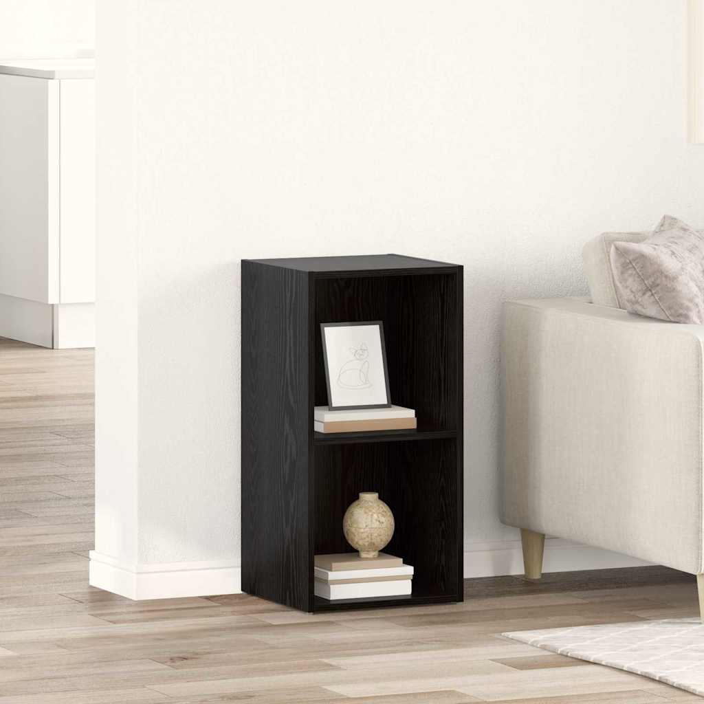 vidaXL TV Cabinet Set Black 72 x 35 x 37 cm Engineered Wood