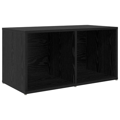 vidaXL TV Cabinet Set 72 x 35 x 37 cm Black Engineered Wood