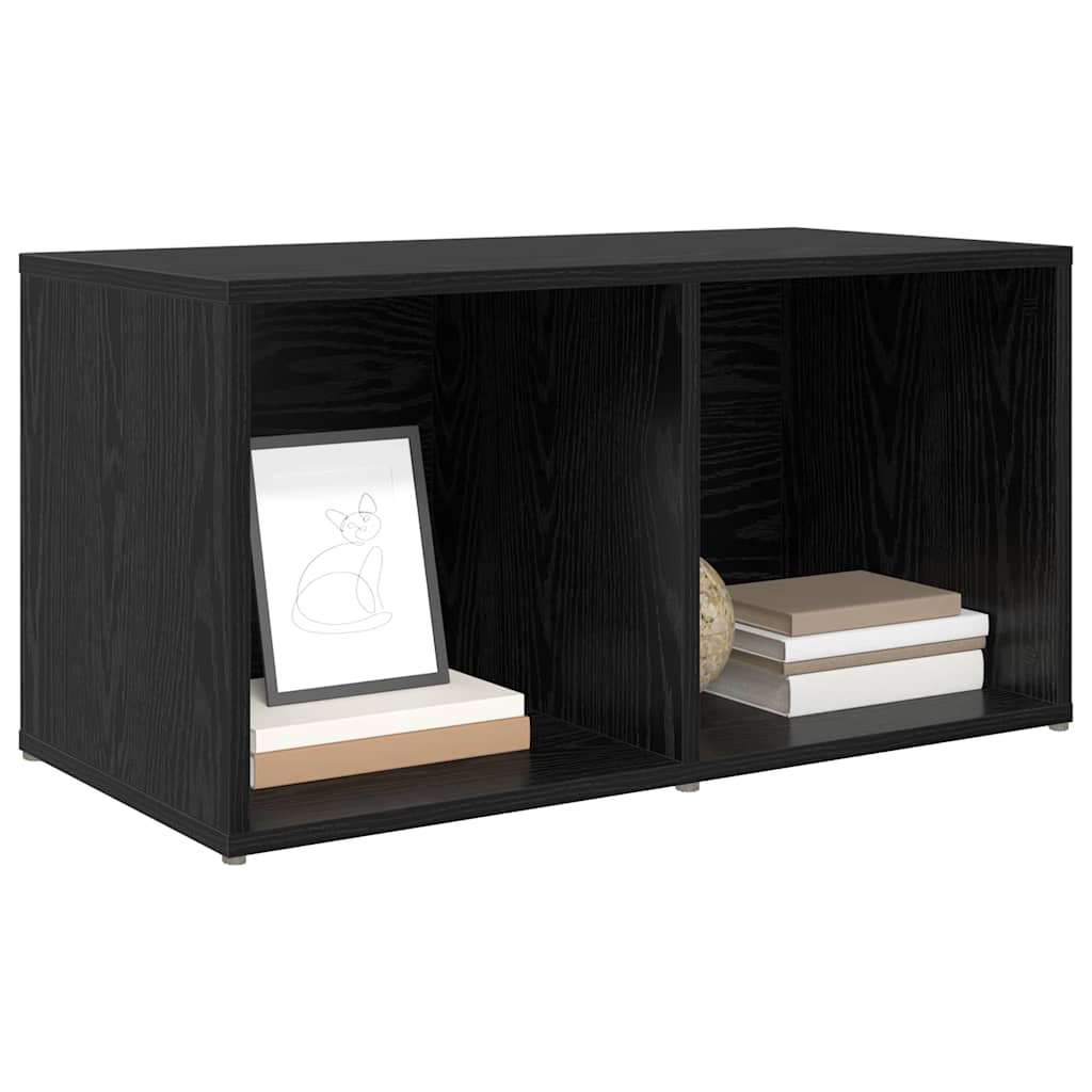 vidaXL TV Cabinet Set Black 72 x 35 x 37 cm Engineered Wood