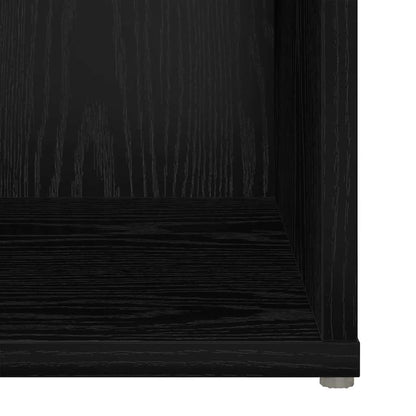 vidaXL TV Cabinet Set Black 72 x 35 x 37 cm Engineered Wood