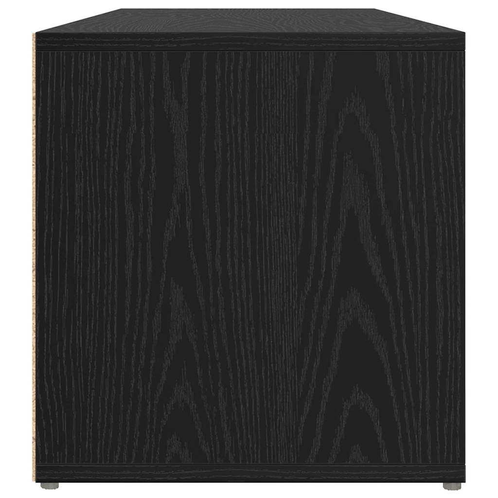 vidaXL TV Cabinet Set Black 72 x 35 x 37 cm Engineered Wood