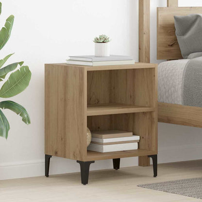 vidaXL Bedside Cabinet Artisan Oak 40 x 30 x 50 cm Engineered Wood