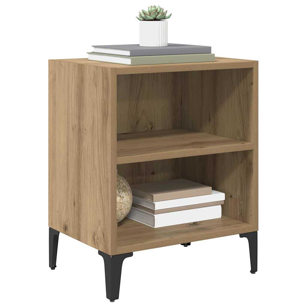 vidaXL Bedside Cabinet Artisan Oak 40 x 30 x 50 cm Engineered Wood