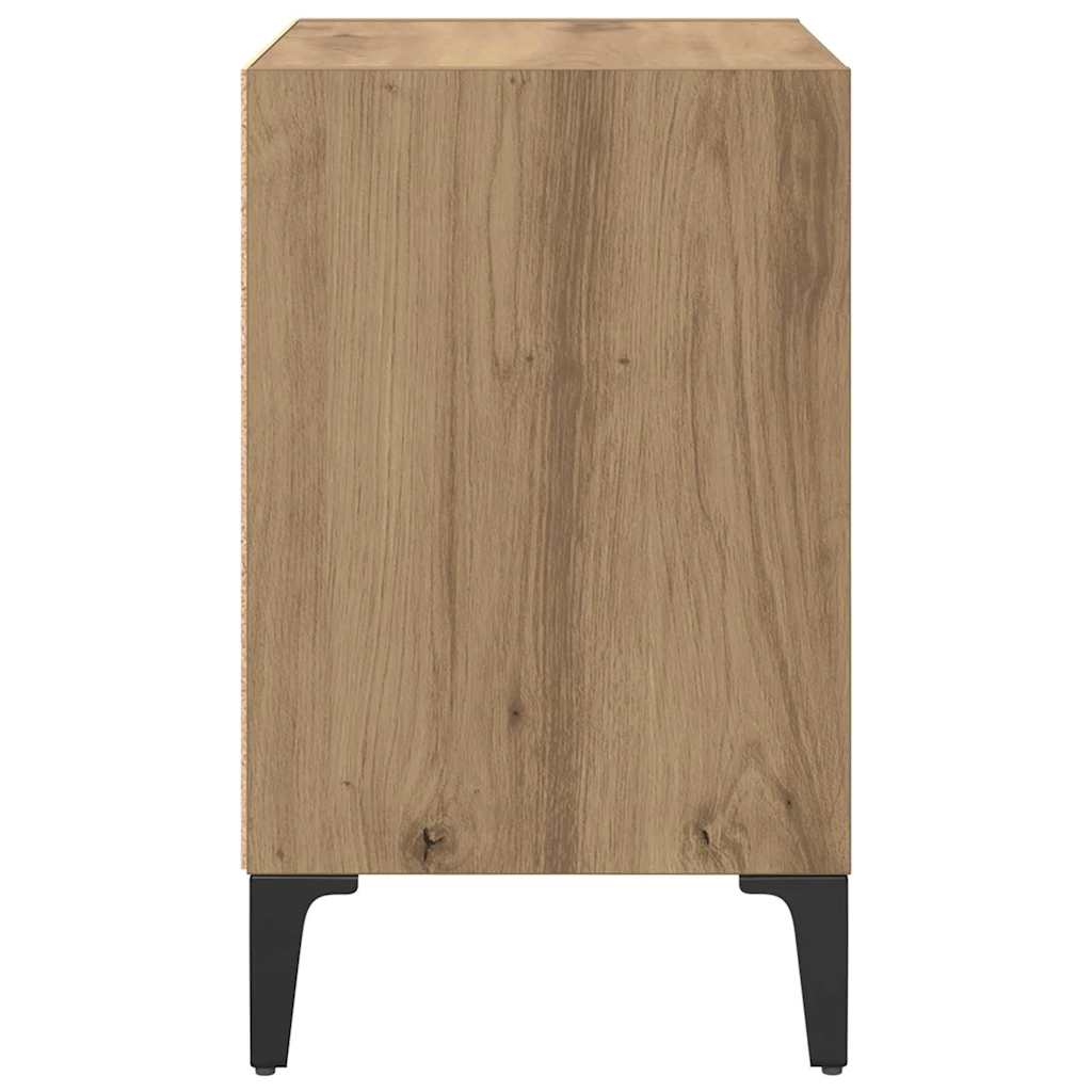 vidaXL Bedside Cabinet Artisan Oak 40 x 30 x 50 cm Engineered Wood