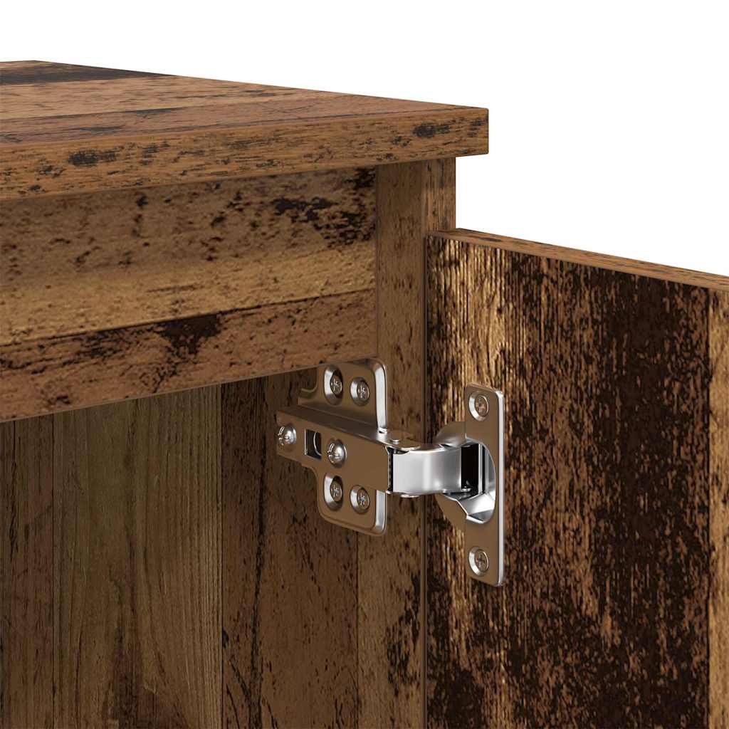 vidaXL Bedside Cabinet Old Wood 40 x 30 x 50 cm Engineered Wood
