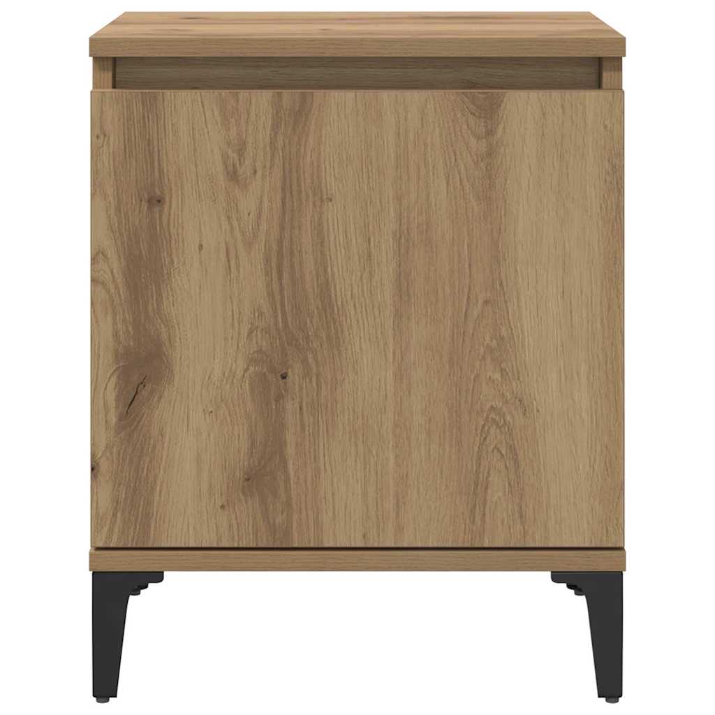 vidaXL Bedside Cabinet Artisan Oak 40 x 30 x 50 cm Engineered Wood
