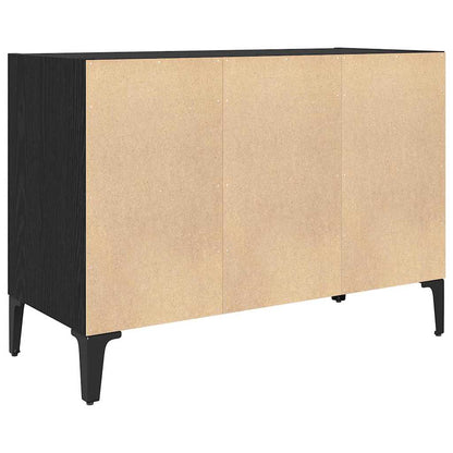 vidaXL TV Cabinet Set Wall-mounted Black Engineered Wood