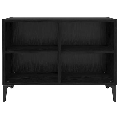 vidaXL TV Cabinet Set Wall-mounted Black Engineered Wood