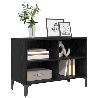 vidaXL TV Cabinet Set Wall-mounted Black Engineered Wood