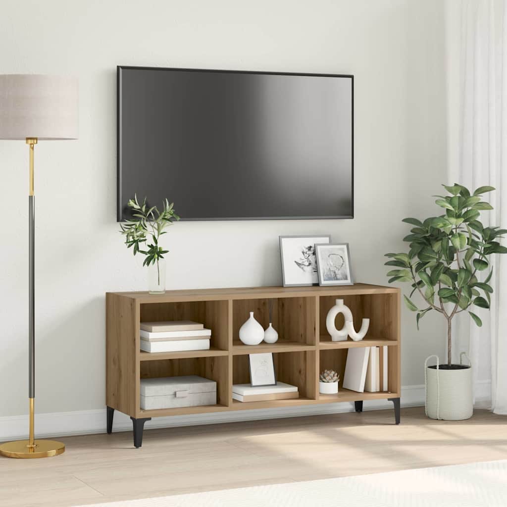 vidaXL TV Cabinet Set 103.5 x 30 x 50 cm Brown Engineered Wood