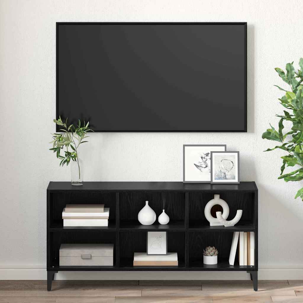 vidaXL TV Cabinet Set Black 103.5 x 30 x 50 cm Engineered Wood