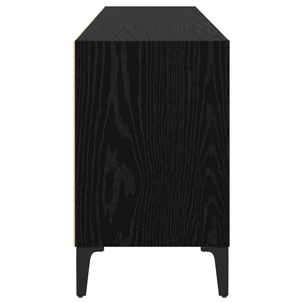 vidaXL TV Cabinet Set Black 103.5 x 30 x 50 cm Engineered Wood