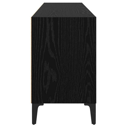 vidaXL TV Cabinet Set Black 103.5 x 30 x 50 cm Engineered Wood