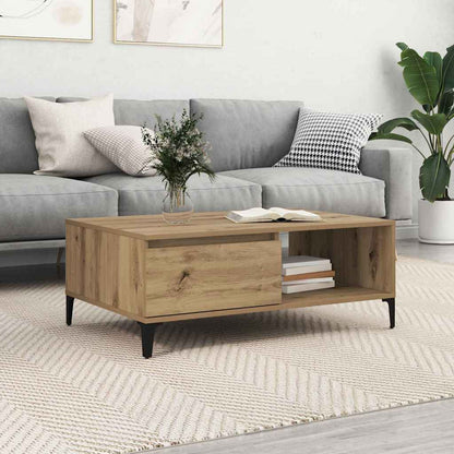 vidaXL Coffee Table Artisan oak 90 x 60 x 35 cm Engineered Wood