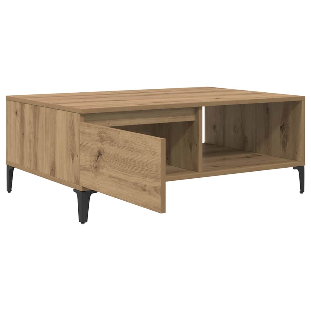 vidaXL Coffee Table Artisan oak 90 x 60 x 35 cm Engineered Wood