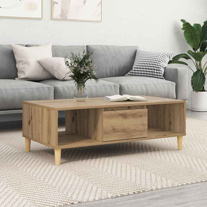 vidaXL Coffee Table Artisan Oak 102 x 55 x 35 cm Engineered Wood