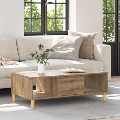 vidaXL Coffee Table Artisan Oak 102 x 55 x 35 cm Engineered Wood
