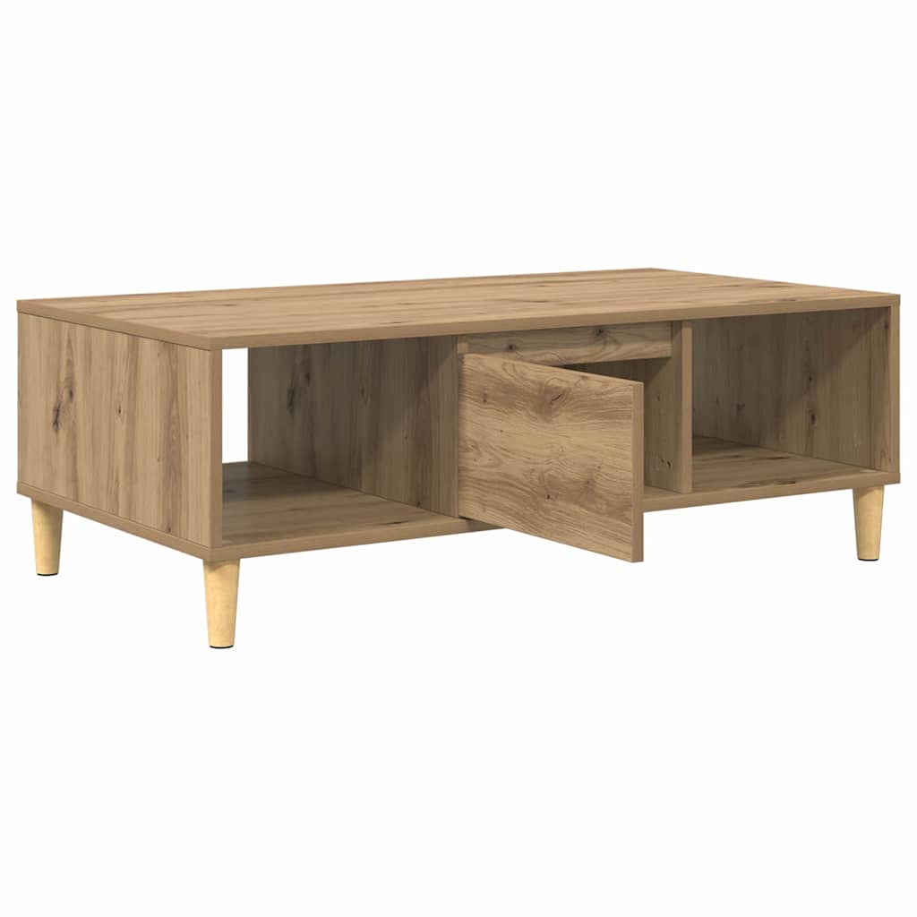 vidaXL Coffee Table Artisan Oak 102 x 55 x 35 cm Engineered Wood