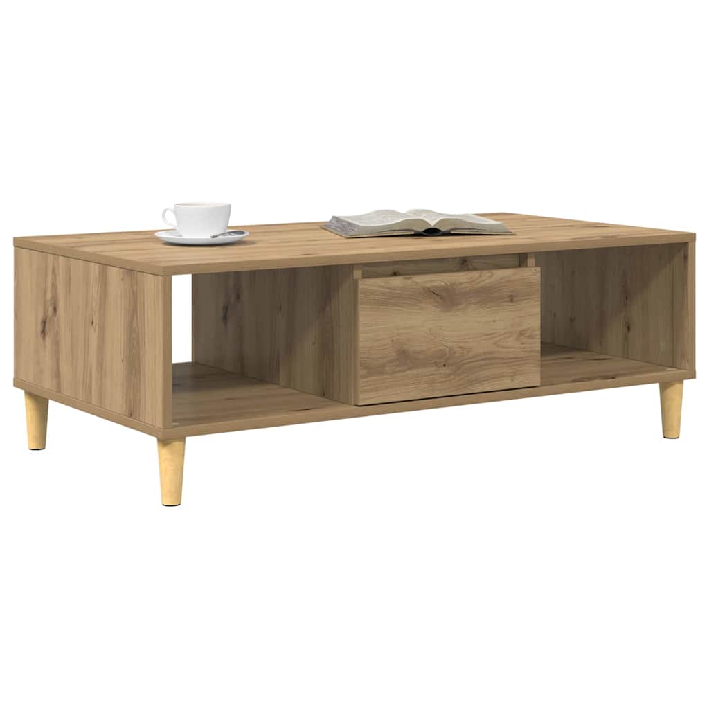 vidaXL Coffee Table Artisan Oak 102 x 55 x 35 cm Engineered Wood
