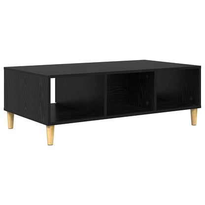 vidaXL Coffee Table Black Oak 102 x 55 x 35 cm Engineered Wood