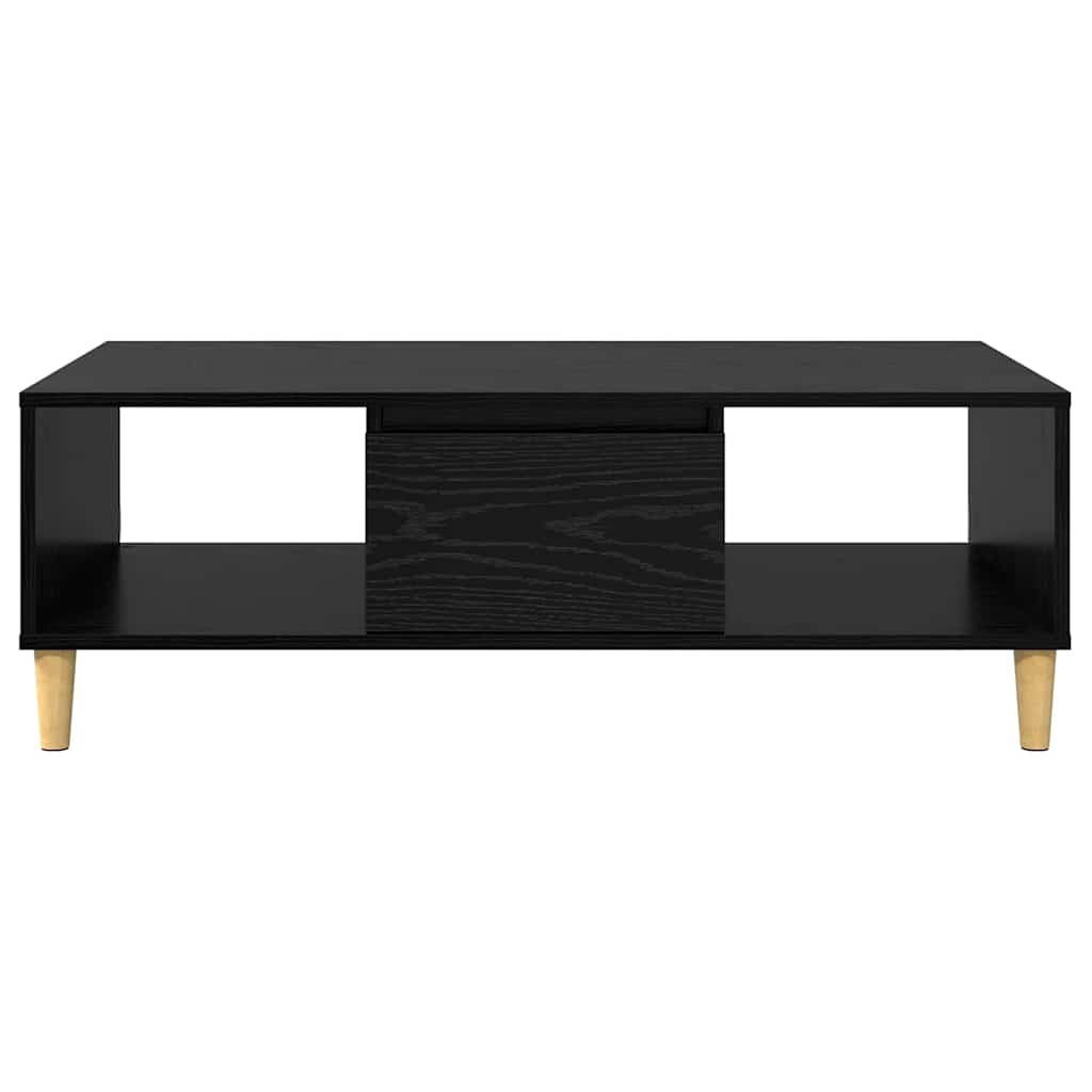 vidaXL Coffee Table Black Oak 102 x 55 x 35 cm Engineered Wood