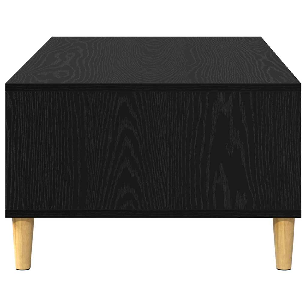 vidaXL Coffee Table Black Oak 102 x 55 x 35 cm Engineered Wood