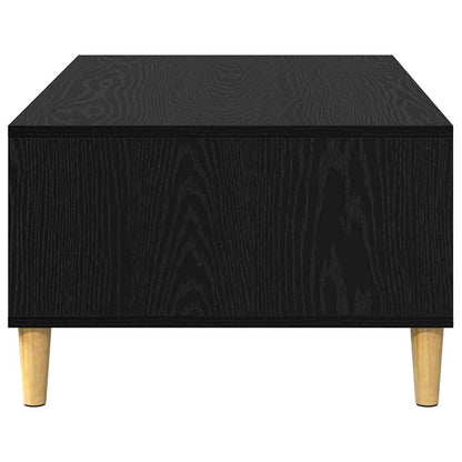 vidaXL Coffee Table Black Oak 102 x 55 x 35 cm Engineered Wood