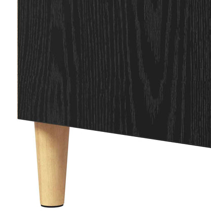 vidaXL Sideboard Black Oak 57 x 35 x 89.5 cm Engineered Wood