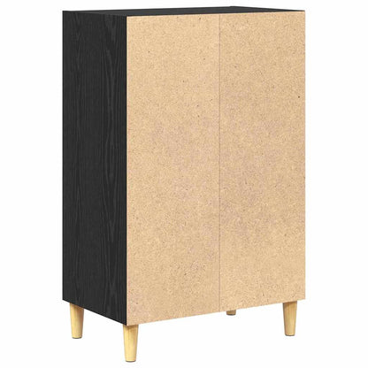 vidaXL Sideboard Black Oak 57 x 35 x 89.5 cm Engineered Wood