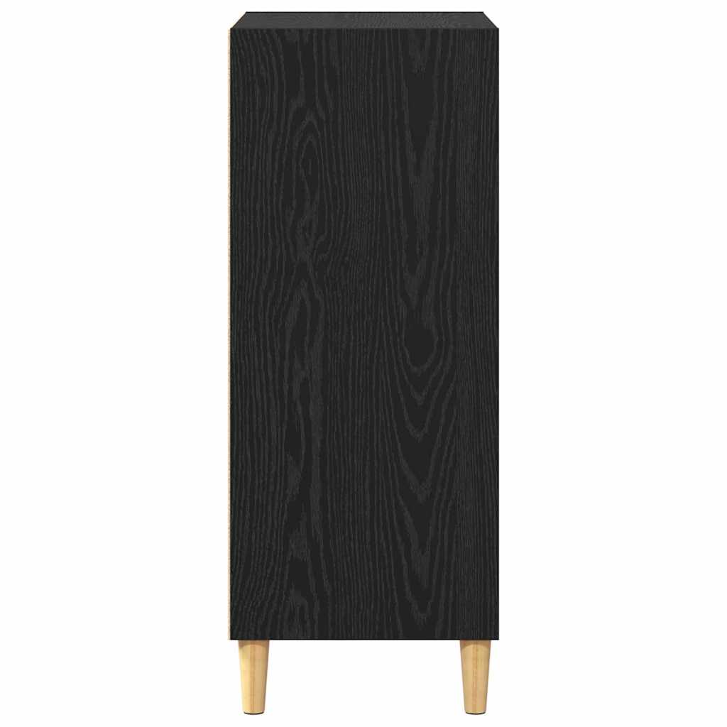 vidaXL Sideboard Black Oak 57 x 35 x 89.5 cm Engineered Wood