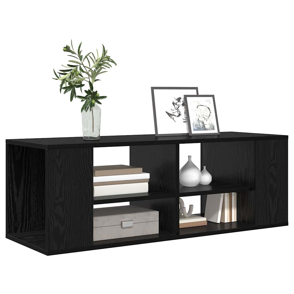 vidaXL TV Cabinet Set Black Oak 102 x 35 x 35 cm Engineered Wood