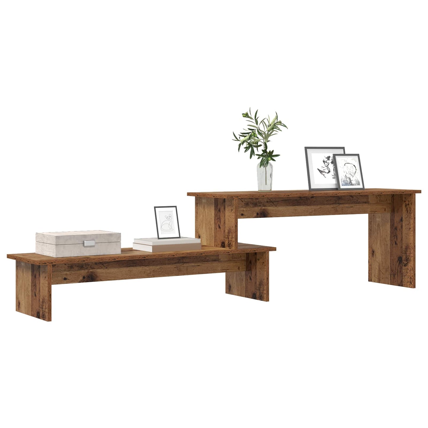 vidaXL TV Cabinet Set Old Wood 180 x 30 x 43 cm Engineered Wood