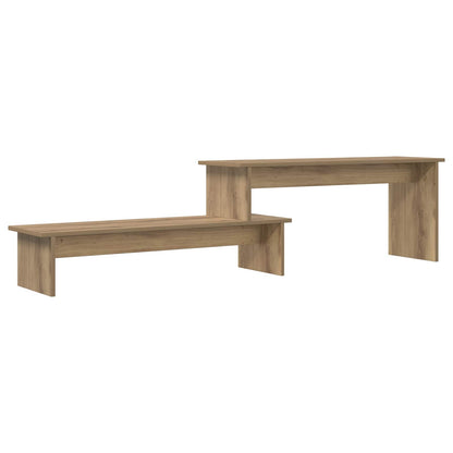 vidaXL TV Cabinet Set Artisan Oak 180.5 x 30 x 43 cm Engineered Wood