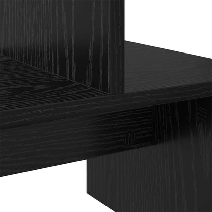 vidaXL TV Cabinet Set Black Oak 180.5 x 30 x 43 cm Engineered Wood