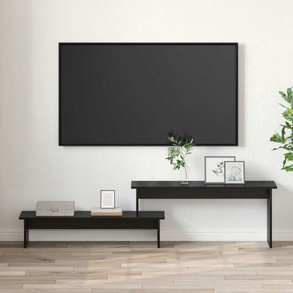 vidaXL TV Cabinet Set Black Oak 180.5 x 30 x 43 cm Engineered Wood