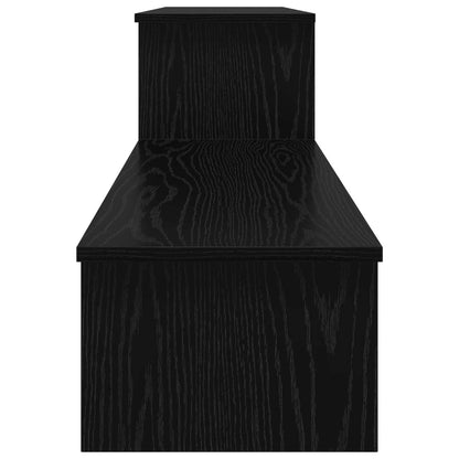 vidaXL TV Cabinet Set Black Oak 180.5 x 30 x 43 cm Engineered Wood