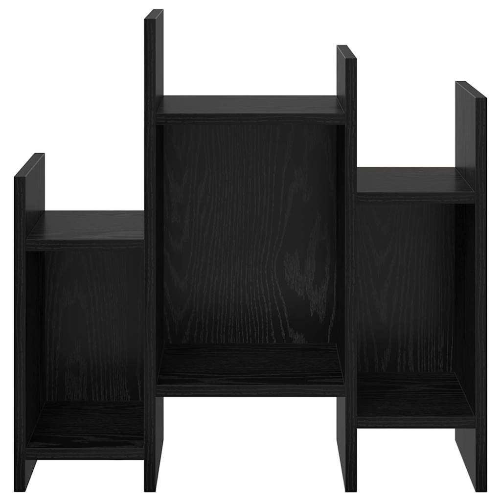 vidaXL Side Cabinet Black Oak 60 x 26 x 60 cm Engineered Wood