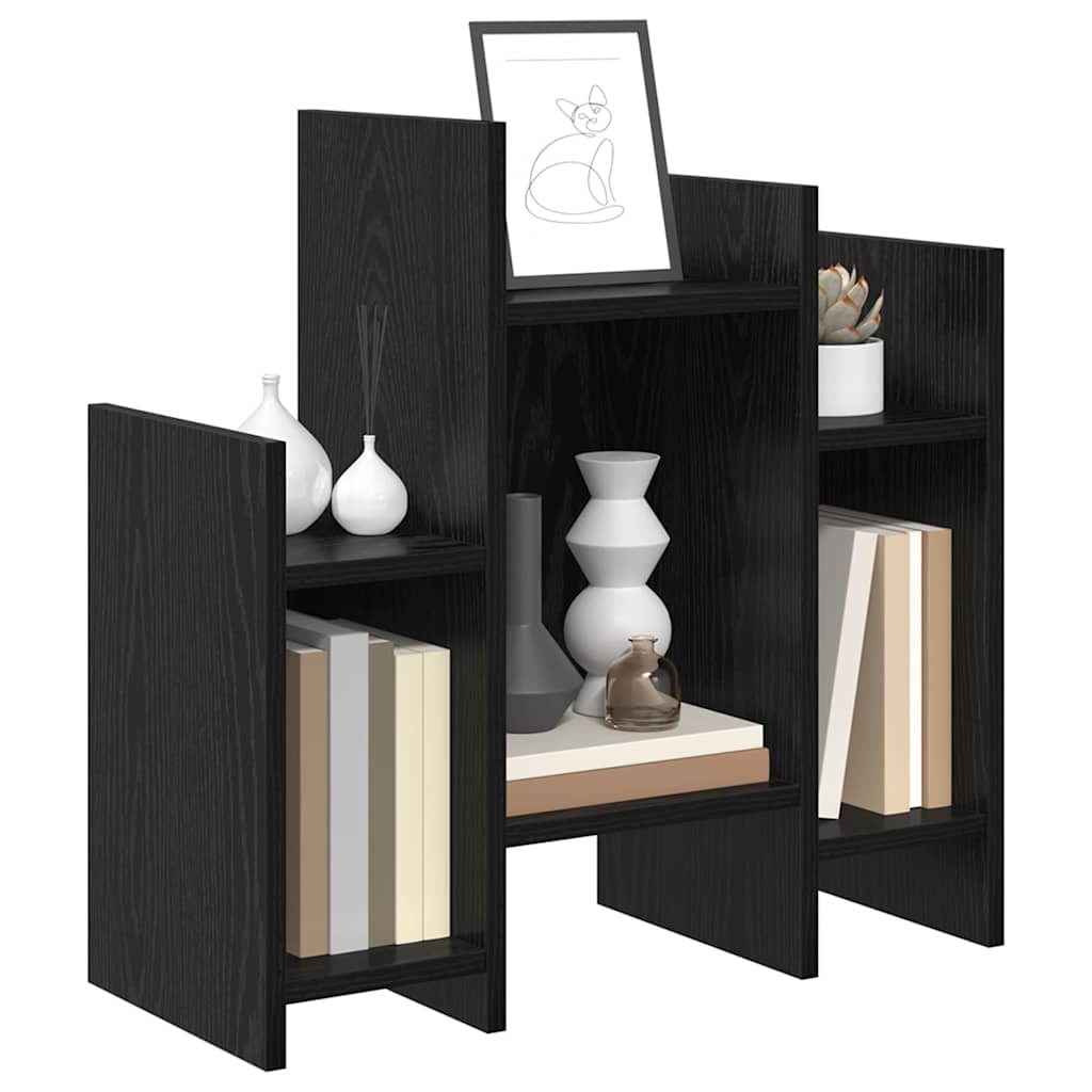 vidaXL Side Cabinet Black Oak 60 x 26 x 60 cm Engineered Wood