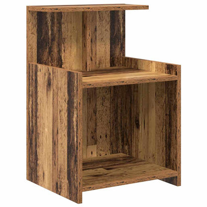 vidaXL Bedside Cabinet Old Wood 40 x 35 x 60 cm Engineered Wood